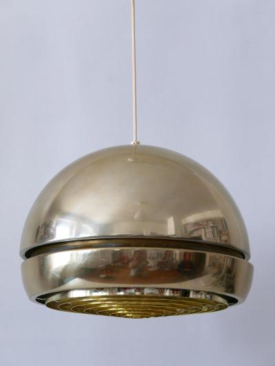 Amazing Mid Century Modern Aluminium Pendant Lamp or Hanging Light Sweden 1960s