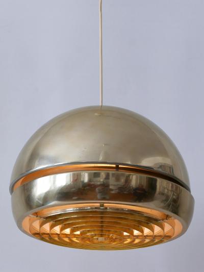Amazing Mid Century Modern Aluminium Pendant Lamp or Hanging Light Sweden 1960s