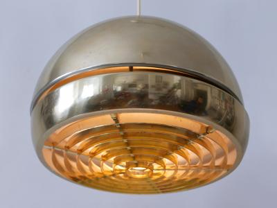 Amazing Mid Century Modern Aluminium Pendant Lamp or Hanging Light Sweden 1960s