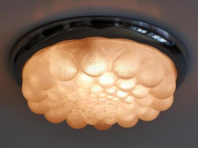 Amazing Mid Century Modern Bubble Flush Mount or Wall Light Germany 1970s