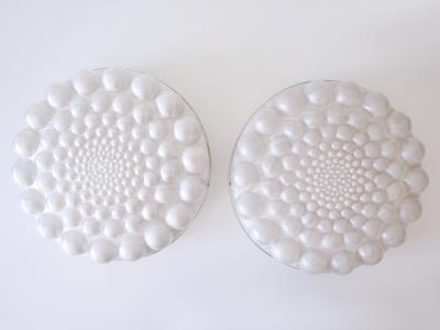 Amazing Mid Century Modern Bubble Pendant Lamps or Hanging Lights Germany 1970s