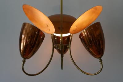 Amazing Mid Century Modern Sputnik Pendant Lamp or Chandelier Germany 1950s
