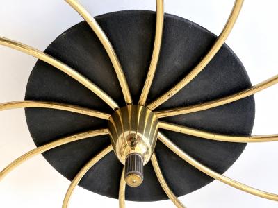 Amazing Twelve Flamed Sputnik Chandelier or Ceiling Lamp Tornado Germany 1950s