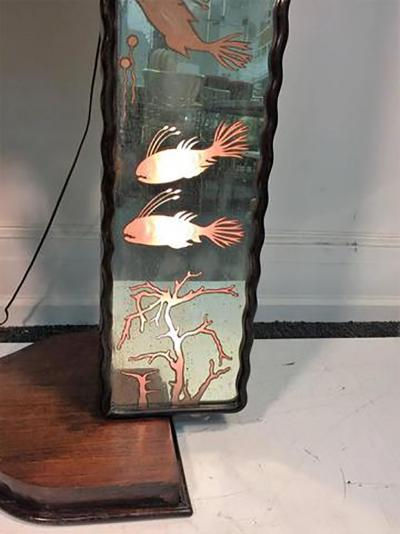 Amazing and Dramatic Illuminated Sea Creatures Italian Art Deco Bar