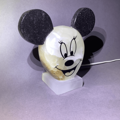 Ambient Mickey Mouse Light made from Onyx