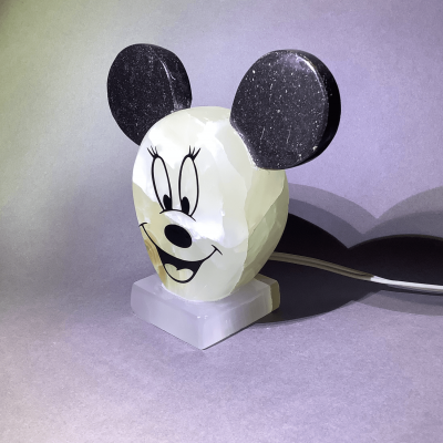 Ambient Mickey Mouse Light made from Onyx