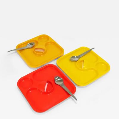 Amboss Austria 3 Amboss Party Palette Spork Sets Plate Spoon Fork Austria 1970s