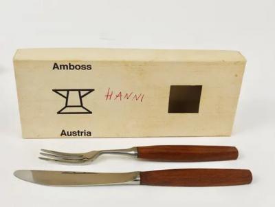 Amboss Austria Boxed Amboss Mid Century 6 Knives And 6 Forks Flatware Cutlery Austria 1950s