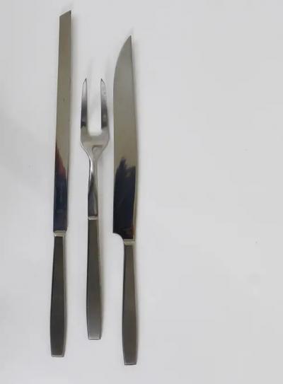 Amboss Austria Boxed Helmut Alder Amboss 2050 Carving Knives and Fork Austria 1950s