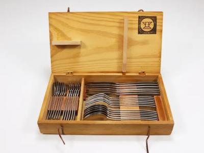 Amboss Austria Boxed Helmut Alder Amboss 2050 Flatware Cutlery for Six 30 pcs Austria 1950s