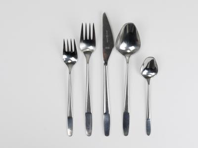 Amboss Austria Helmut Alder Amboss Austria 2070 Flatware Cutlery for Six Persons 1960s