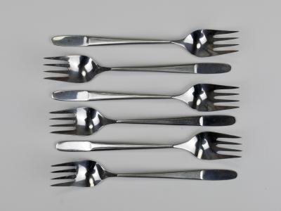 Amboss Austria Helmut Alder Amboss Austria 2070 Flatware Cutlery for Six Persons 1960s