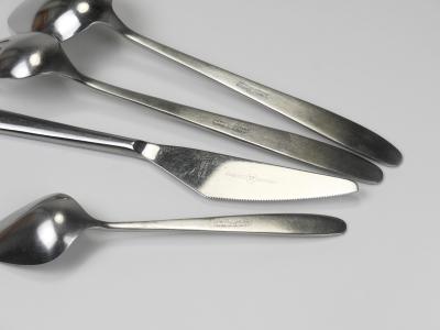 Amboss Austria Helmut Alder Amboss Austria 2070 Flatware Cutlery for Six Persons 1960s