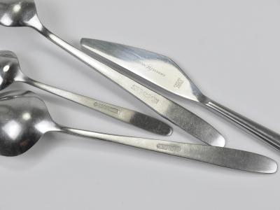 Amboss Austria Helmut Alder Amboss Austria 2070 Flatware Cutlery for Six Persons 1960s