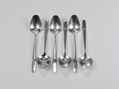 Amboss Austria Helmut Alder Amboss Austria 2070 Flatware Cutlery for Six Persons 1960s