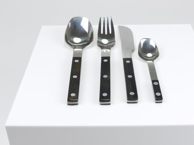 Amboss Austria Helmut Alder Amboss Austria 2300 Flatware Cutlery for Six Persons 1970s