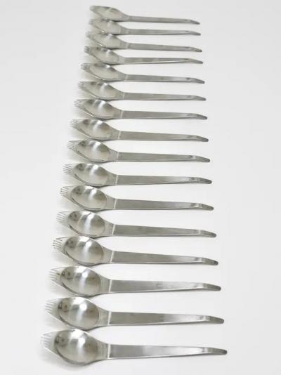 Amboss Austria Up to 7 Midcentury Party Spork Spoon Fork Flatware G ffel by Amboss Austria