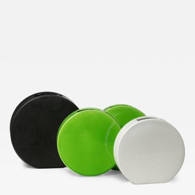 Ambrogio Pozzi Set of Three Ceramic Vases by Ambrogio Pozzi for Ceramiche Pozzi