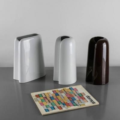 Ambrogio Pozzi Set of Two Ceramic Vases by Ambrogio Pozzi