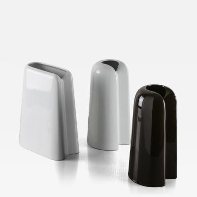 Ambrogio Pozzi Set of Two Ceramic Vases by Ambrogio Pozzi