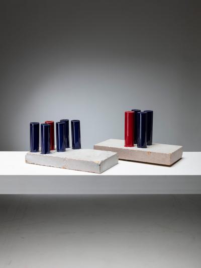 Ambrogio Pozzi Set of Two Tubi Tubi Centerpieces by Ambrogio Pozzi