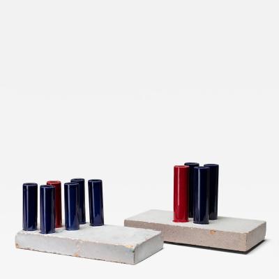 Ambrogio Pozzi Set of Two Tubi Tubi Centerpieces by Ambrogio Pozzi