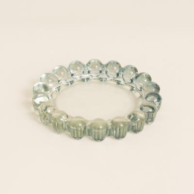 American 1960s green glass dish