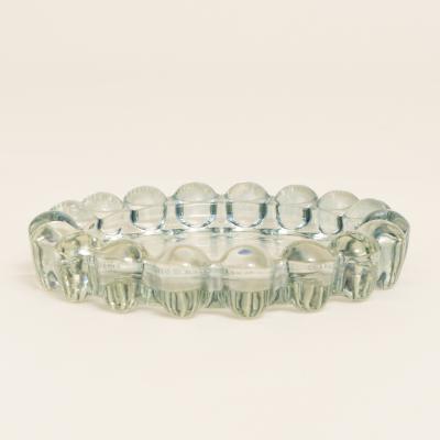 American 1960s green glass dish