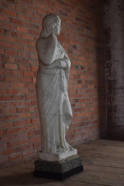 American 19th Century Greek Revival Marble Statue