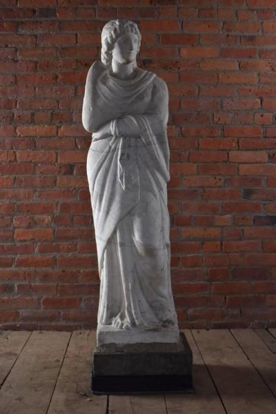 American 19th Century Greek Revival Marble Statue