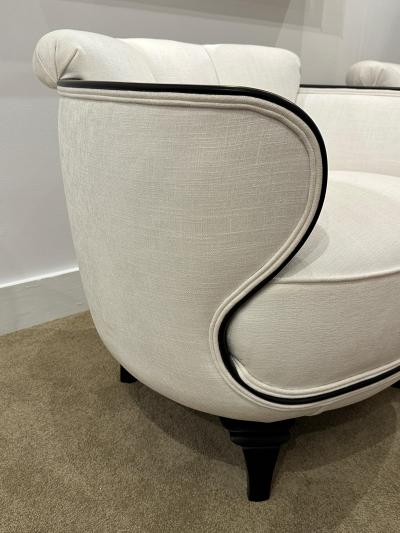 American 40s Designer Art Deco Armchairs Pair
