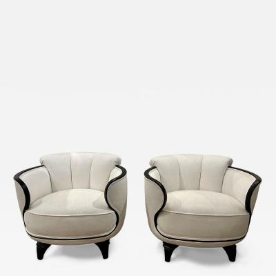 American 40s Designer Art Deco Armchairs Pair