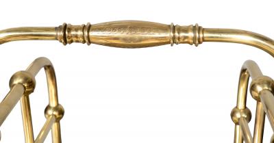 American Aesthetic Brass Wood Caddy