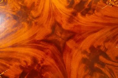 American Aesthetic Mahogany and Inlaid Table