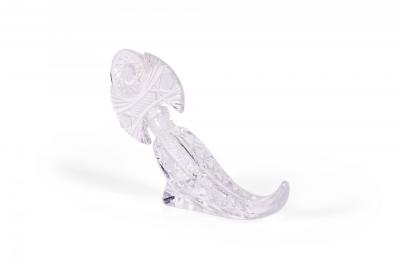 American Art Deco Cornucopia Crystal Perfume Bottle
