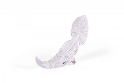 American Art Deco Cornucopia Crystal Perfume Bottle