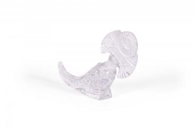 American Art Deco Cornucopia Crystal Perfume Bottle