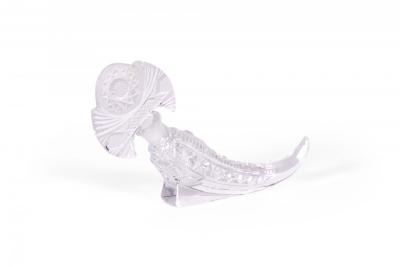 American Art Deco Cornucopia Crystal Perfume Bottle