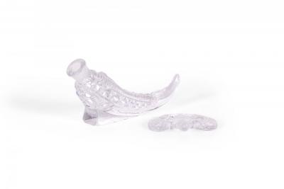 American Art Deco Cornucopia Crystal Perfume Bottle
