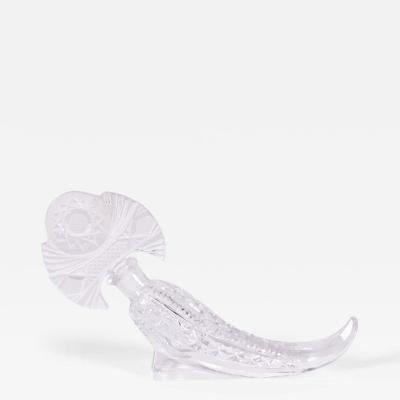 American Art Deco Cornucopia Crystal Perfume Bottle