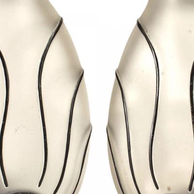 American Art Deco Frosted Glass Perfume Bottles