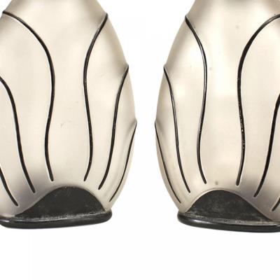 American Art Deco Frosted Glass Perfume Bottles