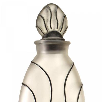 American Art Deco Frosted Glass Perfume Bottles