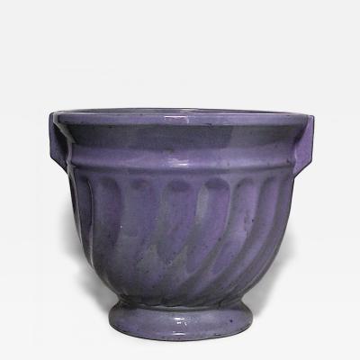 American Art Deco Purple Flower Pot