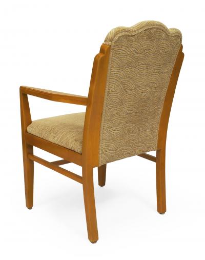 American Art Deco Scalloped Arm Chairs