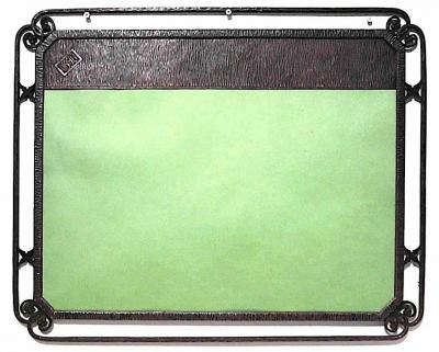 American Art Deco Wrought Iron Desk Blotter