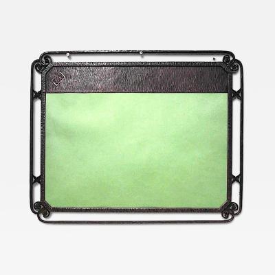 American Art Deco Wrought Iron Desk Blotter