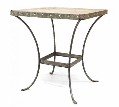 American Art Modern Style Aluminum Caf Table