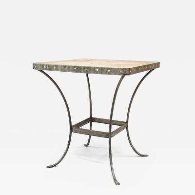 American Art Modern Style Aluminum Caf Table