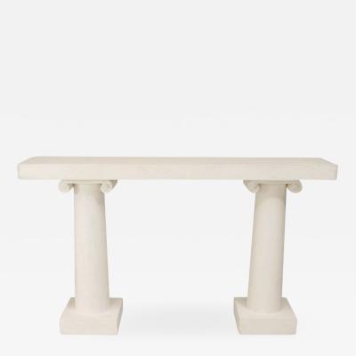 American Art Moderne Plaster Console Table
